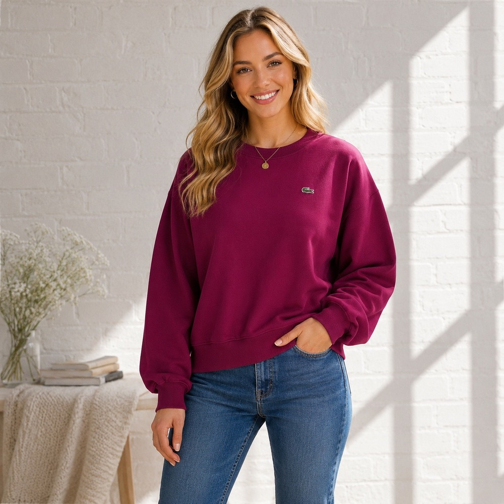 CALIDA Bodywear Lounge Top Womens M Burgundy‎ Pajama Sleep Pullover